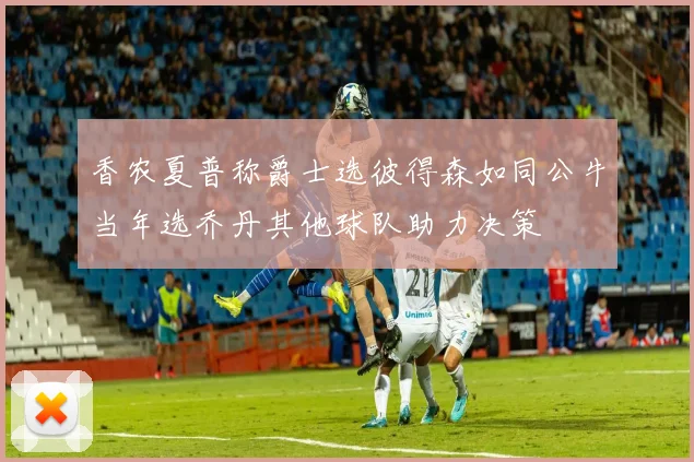 香农夏普称爵士选彼得森如同公牛当年选乔丹其他球队助力决策